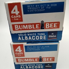 Bumble Bee Solid White Albacore Tuna in Water 5 oz Cans Pack of 8 Best By 10/28+