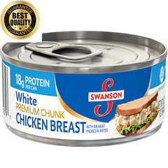 Swanson Premium White Chunk Chicken Breast, 4.5 Oz. Can (Pack of 24)