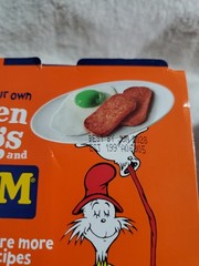 Lot Of 2 Spam 2 Pack Dr Seuss Green Eggs and Ham 65th Anniversary Ex 6/28