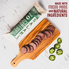 Salami Jalapeno Pork Artisanal, Nitrate-Free, Naturally Cured Lunch Meat, Glu…
