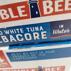 Bumble Bee Solid White Albacore Tuna in Water 5 oz Cans Pack of 8 Best By 10/28+