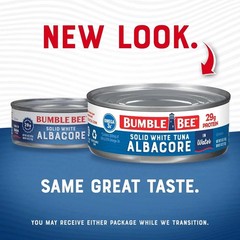 Bumble Bee Solid White Albacore, Tuna in Water 5 Oz Can Pack of 24 Wild Caught