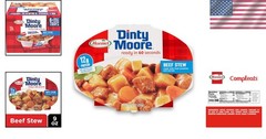 Delicious 9-Ounce Beef Stew Trays, Pack of 6 – Fully Cooked, No Refrigeration