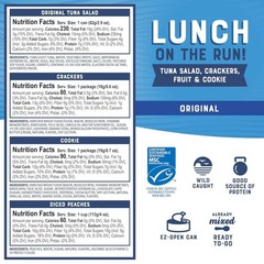 Bumble Bee Lunch On The Run Tuna Salad Meal Kit 8.2 oz Pack of 4 Ready to Eat