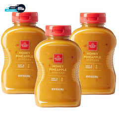 Honey Pineapple Mustard (10.5 Ounce Pack of 3) Gourmet Mustard
