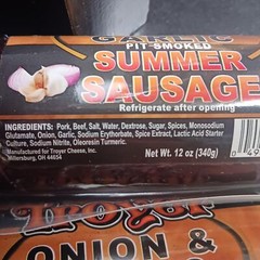 Summer Sausage Onion Garlic from Amish Country Slice and Enjoy Pack of 2
