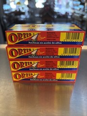Anchovies in Extra Virgin Olive Oil 4 Boxes 1.67oz Each Box
