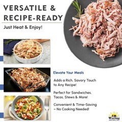12 Cans Pack – Werling & Sons Fully Cooked Canned Turkey Meat 28 Oz Heat & Eat