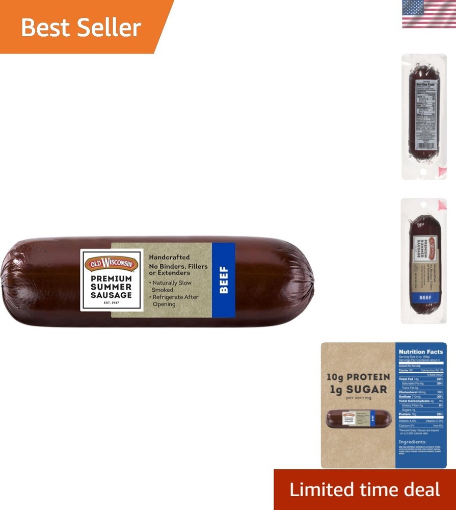 8oz Summer Sausage – High Protein, Low Carb, Gluten Free Snack