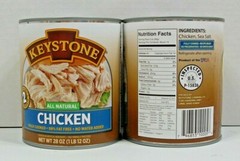 (8 Cans) Keystone ALL NATURAL (5) Ground Beef (1) Chicken (1) Beef (1) Pork 28oz