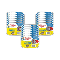 Wild Caught Sardines in Water, 3.75 Oz Cans, 18-Count – High Protein Nutritional
