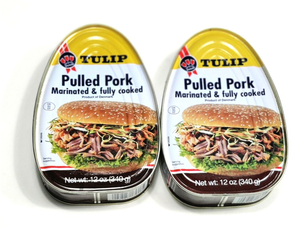 2Ca Tulip Pulled Pork Meat Marinated Fully Cooked Sandwich Spread Denmark Snack