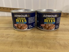 Four Cans of Armour Star Original Vienna Bites, Canned Sausage, 10 OZ Ea. Can