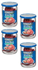 Armour Star Sliced Dried Beef – 4 Pack, 2.25 oz Jarred Meat | 95% Fat-Free Ready