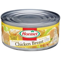 Chunk Chicken Breast in Water 5 oz No Salt Added 12 Pack Canned Hormel