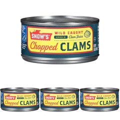 Ocean Chopped Clams Canned, 51 Oz Can – 7G Protein per Serving – Gluten