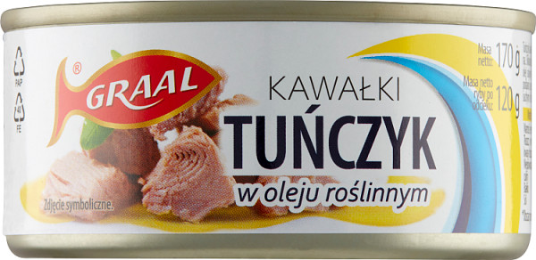 GRAAL Tuna Chunks in Vegetable Oil 170 g