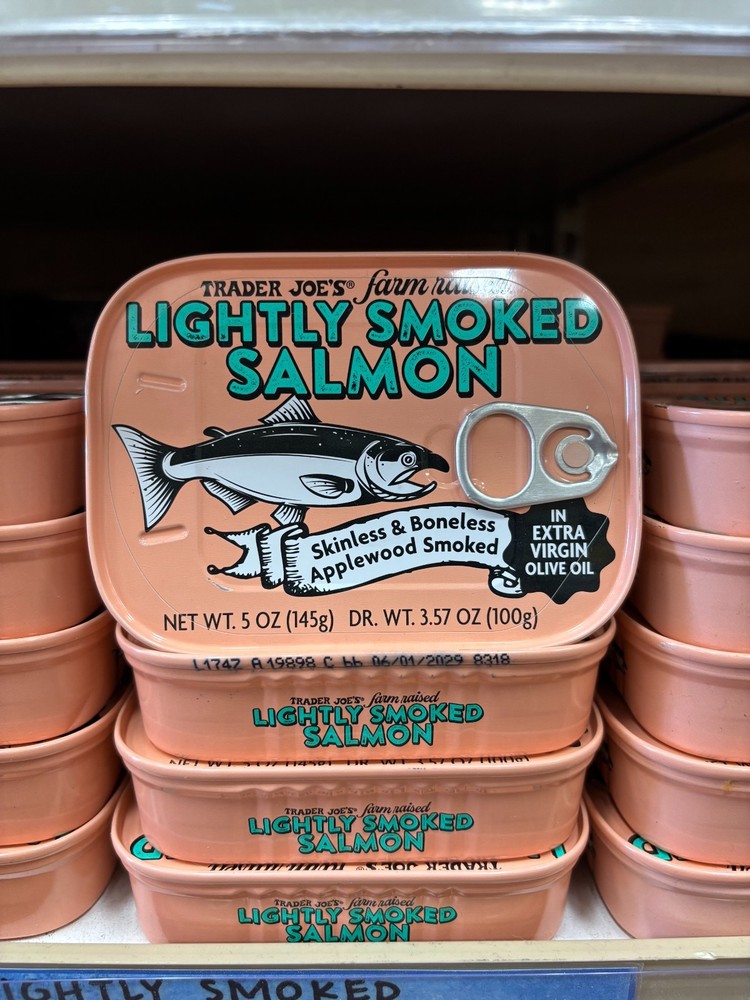3PACK Trader Joe’s Light smoked Salmon Skinless Boneless in Olive Oil 5 oz Each