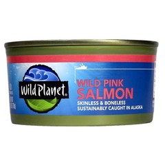 Wild Caught Alaska Pink Salmon in Pure Olive Oil 6oz Cans 4-Pack