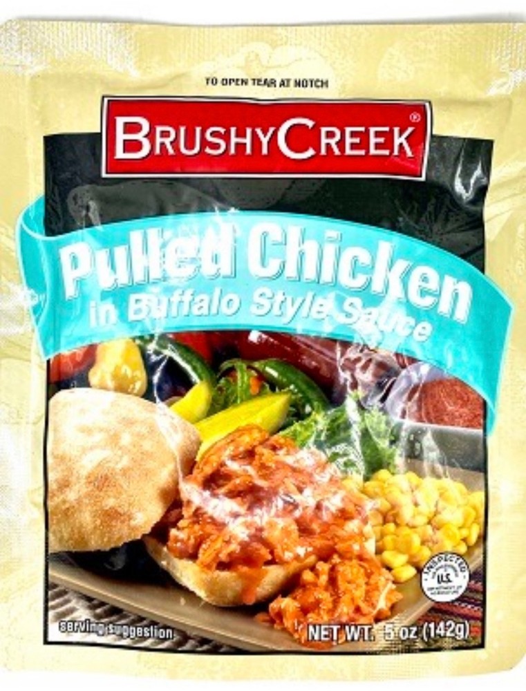 Prison Commissary Buffalo Style Pulled Chicken – Sealed Inmate Food Pouch