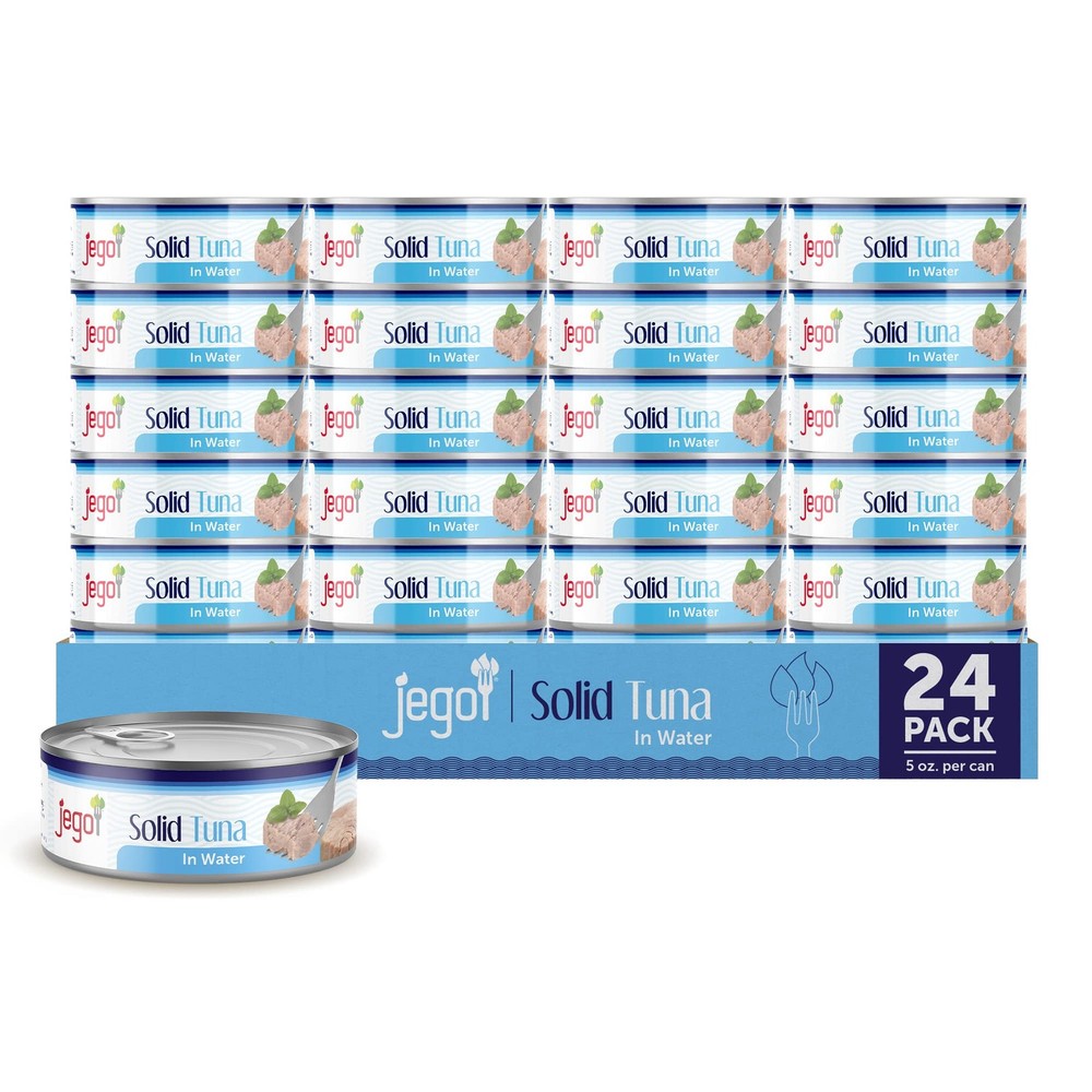 Jego Solid Tuna in Water | Wild Natural Catch Tuna | Keto | Low Carb | Gluten…