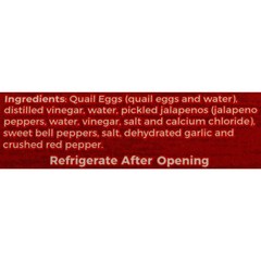 Pickled Jalapeno Quail Eggs