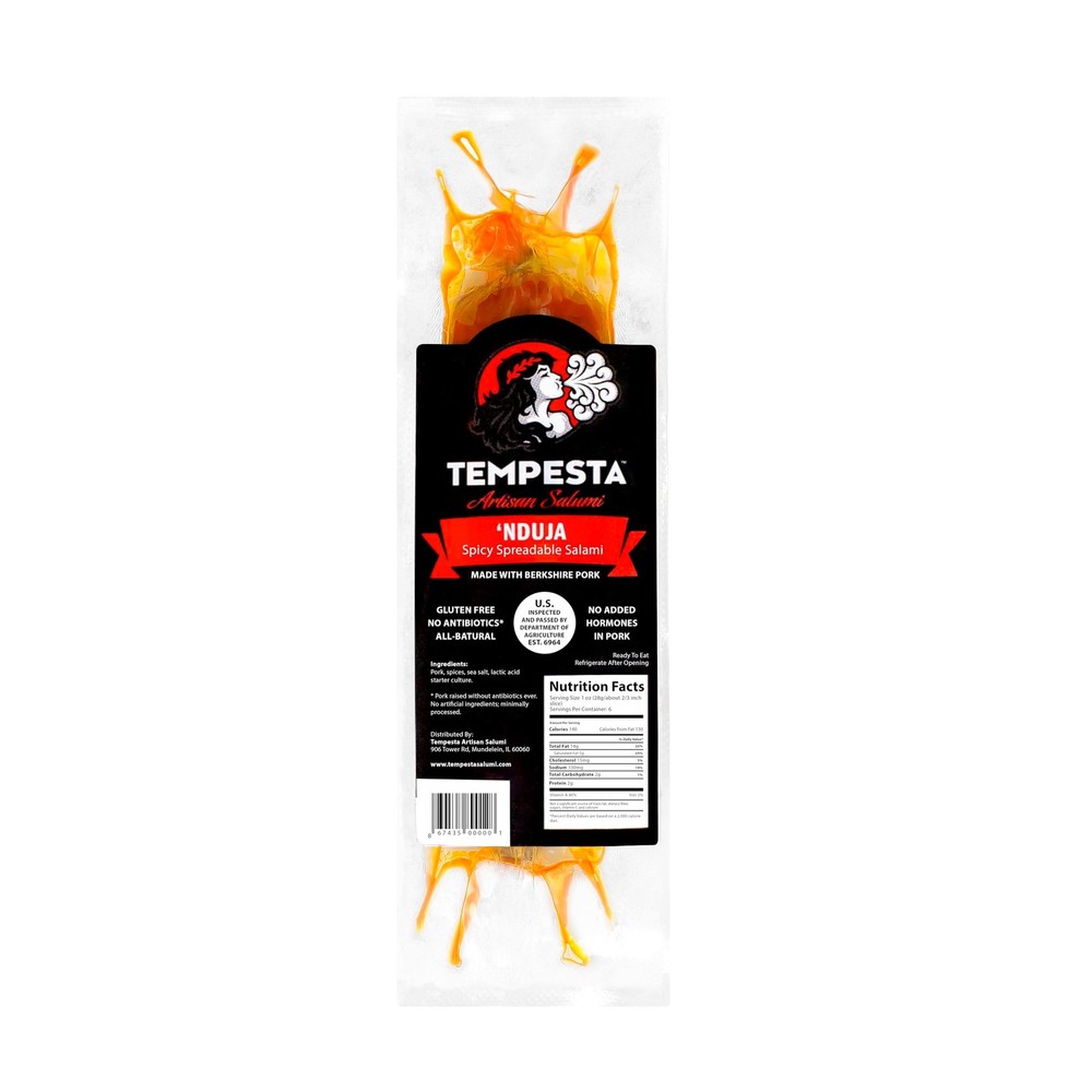‘Nduja Spicy Spreadable Salami – 4.5 oz Ounce