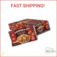 Lowrey’s Bacon Curls Microwave Pork Rinds (Chicharrones), Original, 18 Pack