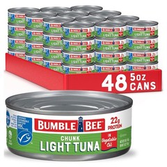 Chunk Light Tuna In Water 5 oz Cans Pack of 10 Wild Caught Skipjack Tuna 23g