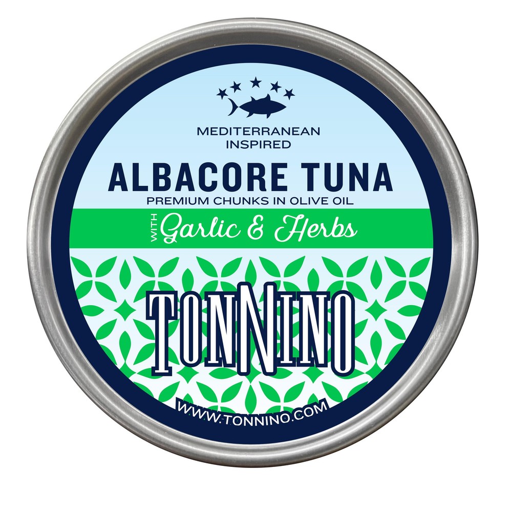 Albacore Tuna in Water, Premium Chunks with Garlic & Herbs, High-Protein, 140…