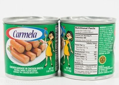 6 Salchichas Carmela CHICKEN Vienna Sausages 5 oz cans 11/19/2028
