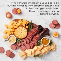 Farms Party-Size Signature Beef Summer Sausage, 26 ounces Gluten Free, 100% Beef