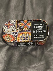 3X Trader Joe’s Calamari Pieces In Olive Oil 3.91 oz 3 Cans Wild Caught