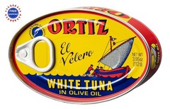 Tuna in Olive Oil 3.95 Ounce Pack Ortiz White Fresh Tender Slices Spanish Wild