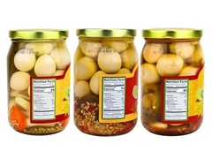 Pickled Quail Egg Variety 3 Mild Jalapeno Cajun Flavors 16 Ounce Glass Jars