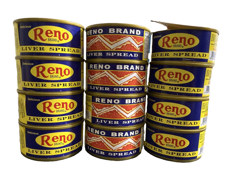 Reno Liver Spread 85gx12 ( LOT OF 12) Philippines NEW STOCK FREE SHIPPING