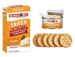 Protein Snack Pack Chicken Salad with Crackers 10g per Box Ready to Eat Pack of