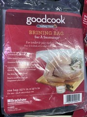 Turkey LOT 3 GOOD COOK Brining Bag 23.5X19″ ^25 LB, Turkey Lacers, Pop Up Timer