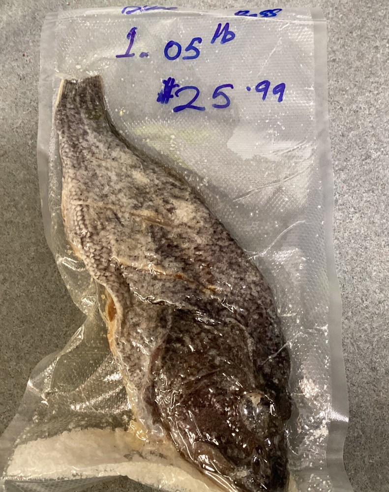 Saltfish Salted Fish Black Sea Bass Baccala Bacalao 1.05Lb Carribean Italian US