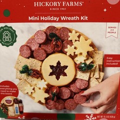 HICKORY FARMS / Super Bowl Party /Family Movie Night Meat & Cheese tray, Mustard