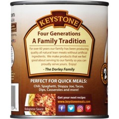 6 Pack Keystone Meats – Natural Ground Canned Beef, 28 Oz- LongTerm Storage Food