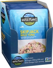 Wild Planet Skipjack Wild Tuna, Sea Salt, Pouch, Keto and Paleo, 3rd Party Me…