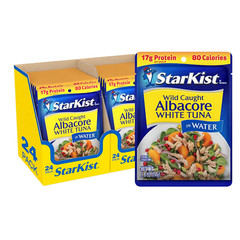 Albacore White Tuna in Water, 2.6 Oz, Pack of 24