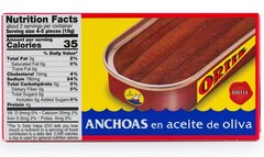 Anchovies in Extra Virgin Olive Oil, Firm Buttery Fillets with a Rich Umami T…