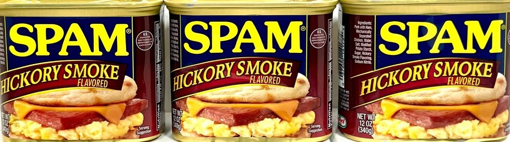 Spam Hickory Smoke Luncheon Meat 12 oz ( Pack of 3 )
