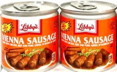 Libby’s Vienna Sausage Chicken, Beef, Pork in Barbecue Sauce 4.6 oz (Pack of 2)
