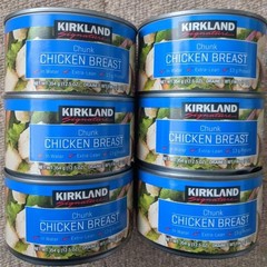 6 Cans Kirkland Signature Chunk Chicken Breast in Water Extra Lean- 12.5 oz Can