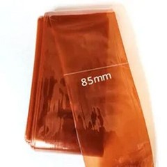 5/3/1Mx85mm Width Plastic Sausage Casings Brown for Salami Shell Maker Inedible