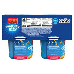 Cheese Club Express Mac and Cheese Cups, 4 count – Pack of 3