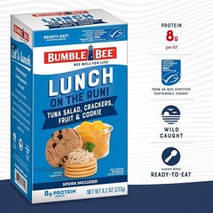 Bumble Bee Lunch On The Run Tuna Salad Meal Kit 8.2 oz Pack of 4 Ready to Eat